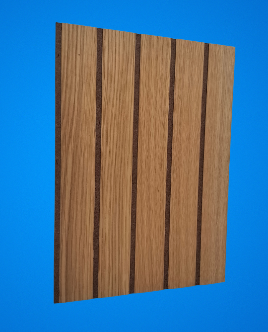 A4 Sample Panel -  Genuine White Oak Slatted Wood Wall Panel