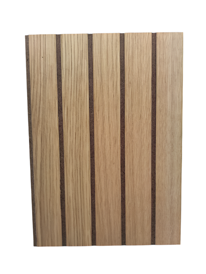A4 Sample Panel -  Genuine White Oak Slatted Wood Wall Panel