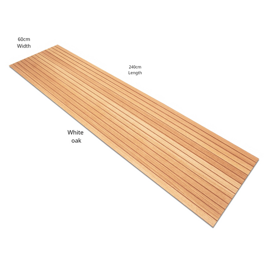 Genuine White Oak Slatted Wood Wall Panel
