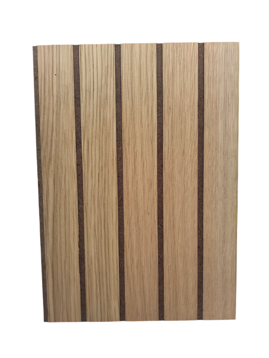 A4 Sample Panel -  Genuine White Oak Slatted Wood Wall Panel